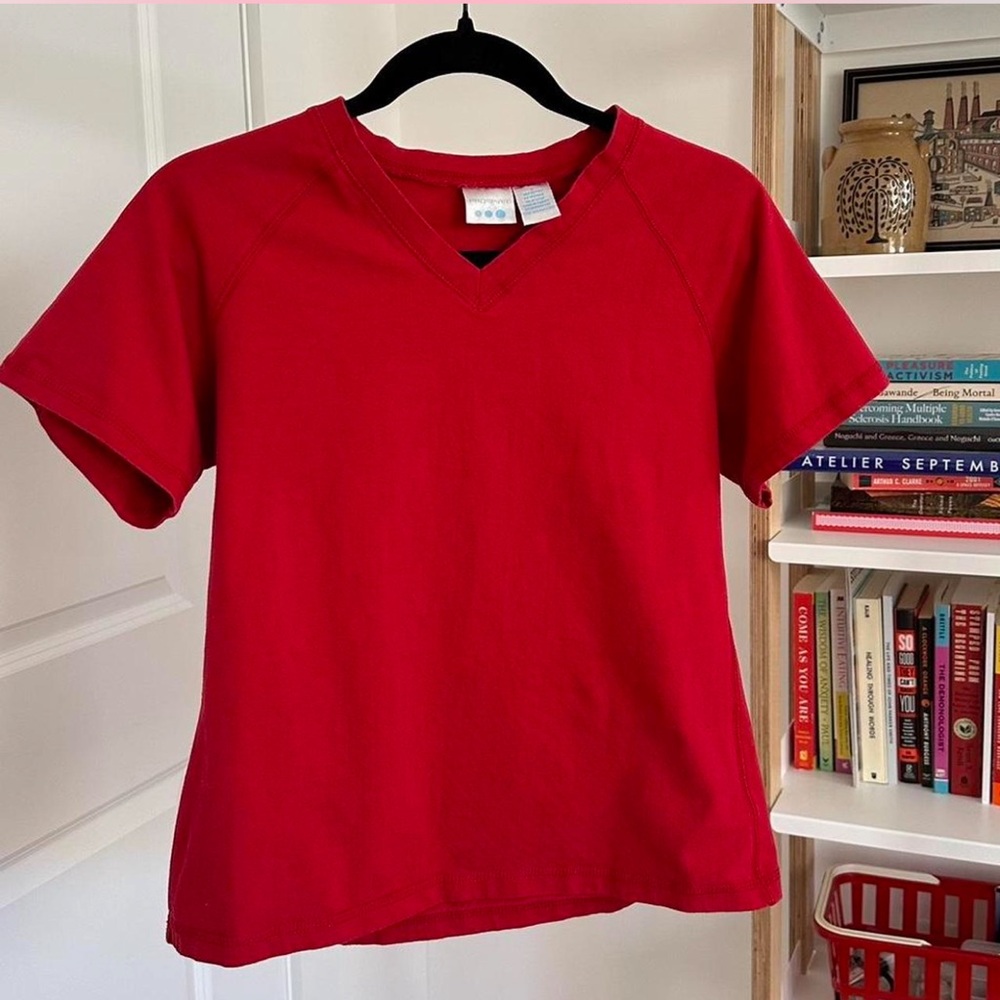 Vintage Y2K Prospirit Cherry V-Neck Tee